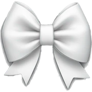 White bow sticker