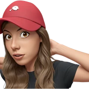 girl with brown hair hat sticker