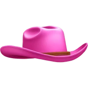 pink cowboy hat sticker