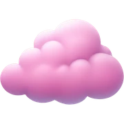 A pink cloud  sticker