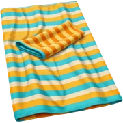 summer-themed emoji of a beach towel sticker