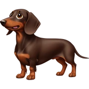 Chocolate dachshund sticker