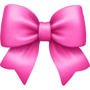 Pink bow sticker