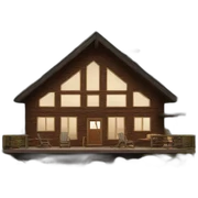 modern cabin sticker