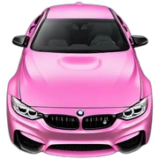 BMW M4 pink  sticker
