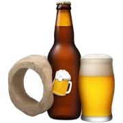 beer on a mountain  sticker
