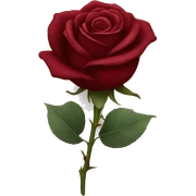 Dark red rose sticker