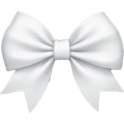 White bow sticker
