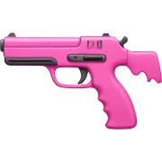 Pink Girly Gun sticker