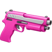 Pink cute gun sticker