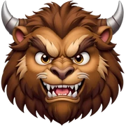 Beast from beauty and the beast  sticker