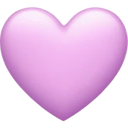 Pastel heart emoji sticker