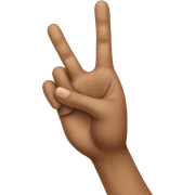 Kissing fingers sticker