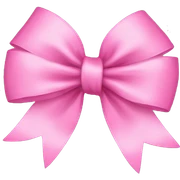 pink bow  sticker