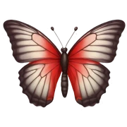 Red Butterfly  sticker