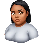 Fat and beauty girl￼ sticker