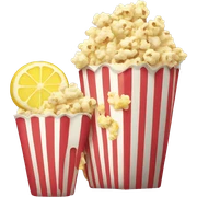 popcorn and lemonade sticker
