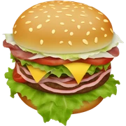 Hamburger rose sticker