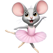 Ballerina mouse  sticker