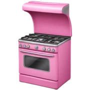 Pink stove  sticker