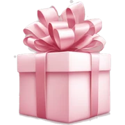Light pink Christmas gifts under a white Christmas tree  sticker