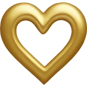 gold heart sticker