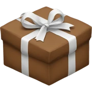 brown gift bos sticker