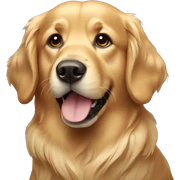 Golden retriever sticker