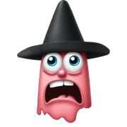 Evil Patrick Star from SpongeBob meme as an emoji sticker