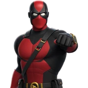masked hero with utility belt sticker