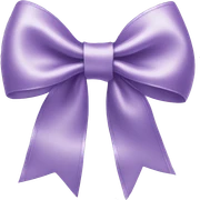 Lilac satin bow sticker