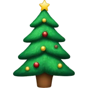 Christmas tree sticker