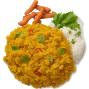 INDIAN FOOD ON A PLATE sticker