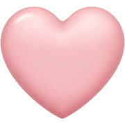 Light pink heart sticker