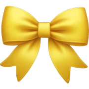 Yellow bow sticker