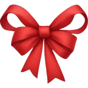 Red bow sticker