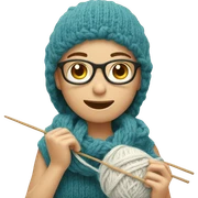 knitting  sticker