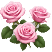Cute pink roses sticker