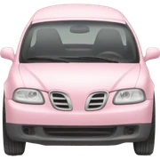 Pastel pink car sticker