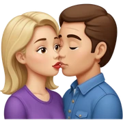 Maggie y Glenn besandose de The walking dead  sticker