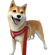 shiba inu enjoying the outdoors sticker