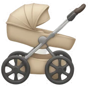 Beige Stroller sticker