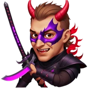 Demon-Horned Warrior sticker