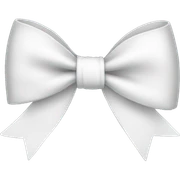 White bow sticker