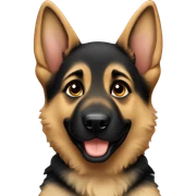 German shepherd puppy sticker