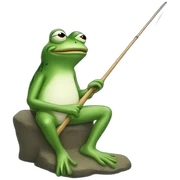 pepe the frog fishing sticker