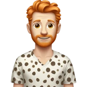 Spotty ginger animal human hybrid  sticker