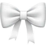 white bow sticker