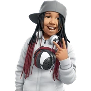 smiling boy outdoors with headphones sticker