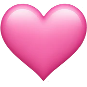 Pink heart sticker